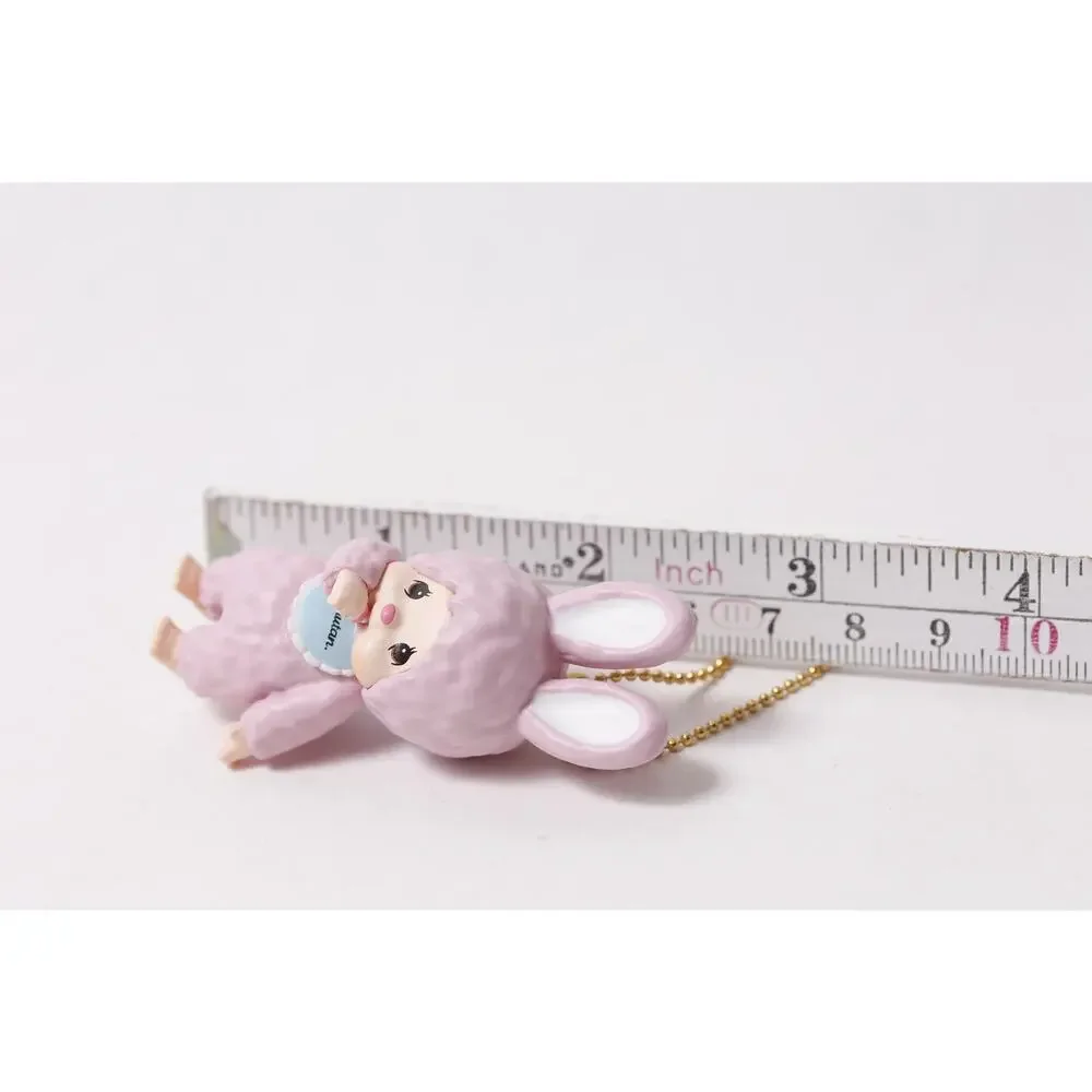 Sekiguchi Monchhichi Chimutan Keychain Plastic Mini Figurine ~ 260730-WH 511